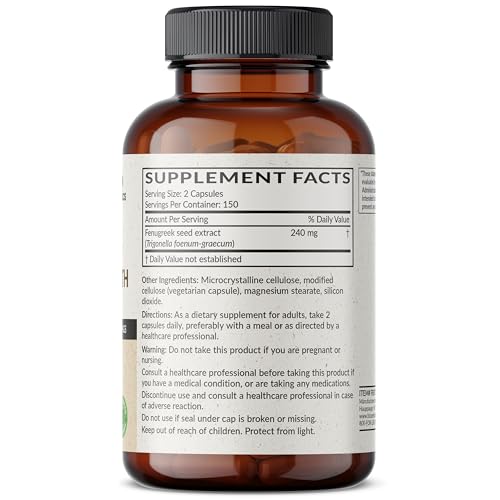 Image 3 of Futurebiotics Fenugreek Extra Strength, 300 Vegetarian Capsules
