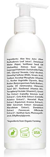 Thumbnail for Image 5 of Vitamin C Face & Body Lotion 15% - with Shea Butter & Jojoba Oil - 8 oz