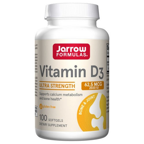 Jarrow Formulas Vitamin D3 2500 IU 100 Softgels