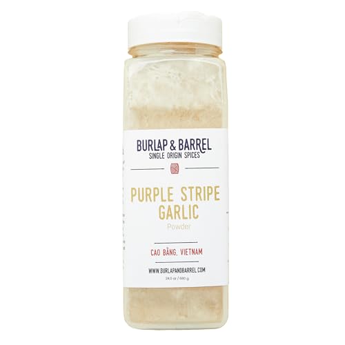 Image 2 of 24 oz Plastic Container for the product Burlap & Barrel Purple Stripe Garlic - 3oz Glass Jar