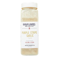 Thumbnail for Image 2 of 24 oz Plastic Container for the product Burlap & Barrel Purple Stripe Garlic - 3oz Glass Jar