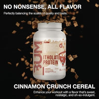 Thumbnail for Image 3 of RAW Whey Protein Powder Isolate Cinnamon Crunch 1.7 lbs