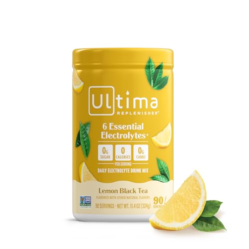 Image 14 of Lemon Black Tea / 90 servings (Pack of 1) for the product Ultima Replenisher Electrolyte Powder Drink Mix