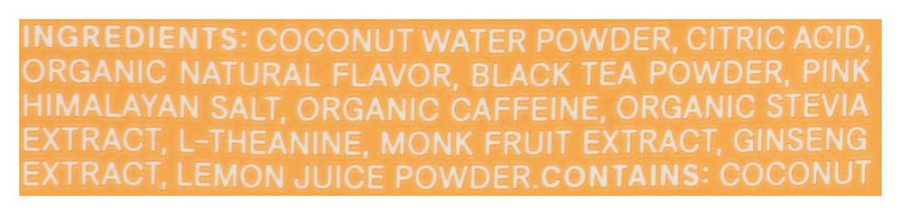 Image 3 of Cure Hydration Peach Tea Energy Drink Mix Sgl, 0.22 OZ
