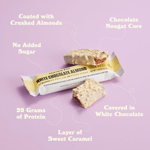 Image 5 of BAREBELLS Protein Bars White Chocolate Almond - 12 Count, Pack of 2