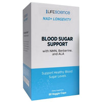 Thumbnail for 1Lifescience NAD Plus Blood Sugar Support NMN Berberine ALA 60 Vegan Capsules