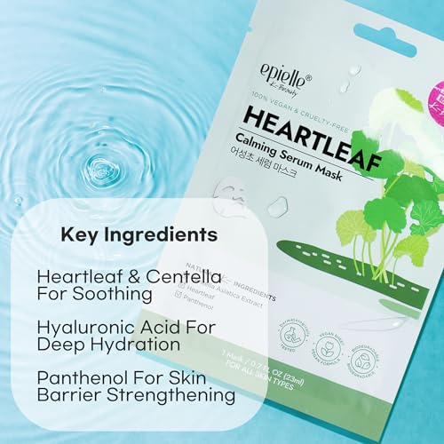 Image 7 of Epielle Heartleaf Calming Serum Sheet Masks (5pk)