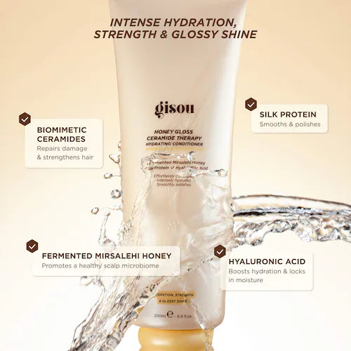 Gisou Honey Gloss Ceramide Therapy Hydrating Conditioner - 200ml