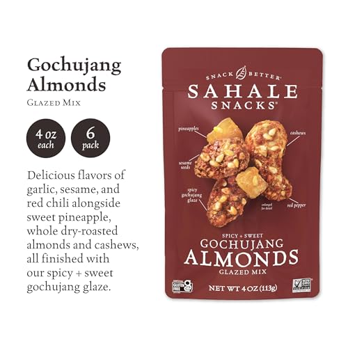 Image 2 of Sahale Snacks Gochujang Almonds Glazed Mix, Kosher, Gluten Free, 4 Ounce (Pack of 6)