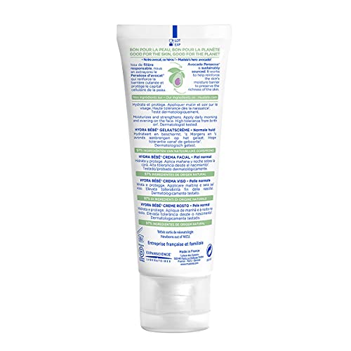 Image 2 of Mustela Hydra Bebe Face Cream – Daily Baby Moisturizer with Natural Avocado, Jojoba Oil & Shea Butter - 1.35 fl. oz.