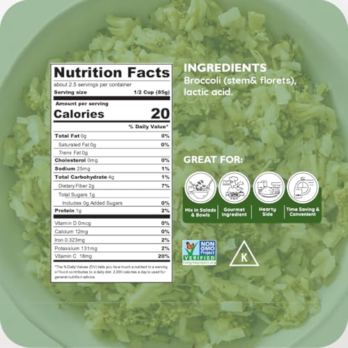 Image 2 of Poshi Riced Broccoli 7oz, 6 Pack