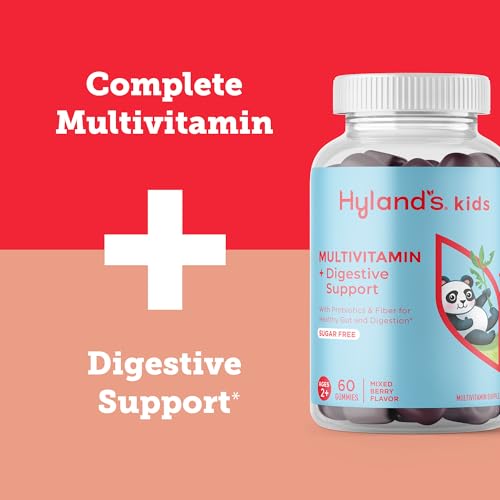 Image 2 of Hyland's Kids Multivitamin Gummies + Digestive Support (Mixed Berry) 60ct