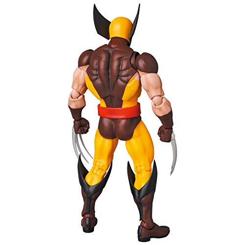 Image 2 of Medicom Toy MAFEX Wolverine Brown Comic Ver. Painted Action Figure 5.7 inches