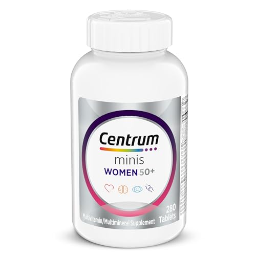 Image 1 of Unflavored / 280 Count (Pack of 1) for the product Centrum Minis Silver Women's Multivitamin, Women 50 and Over, 280 Tablets
