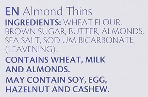 Image 3 of Jules Destrooper Almond Thins, Non-GMO, Kosher Dairy - 3.5 Oz, Pack of 12