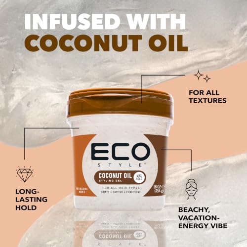 Image 5 of Eco Style Gel Coconut Oil, 32 Ounce