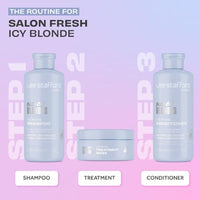 Thumbnail for Image 4 of Lee Stafford Bleach Blondes Ice White Toning Blue Hair Mask 6.7 Fl Oz