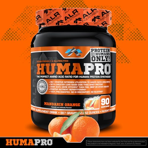 Image 3 of ALR Industries Humapro Vegan EAA Formula Mandarin Orange 90 Servings