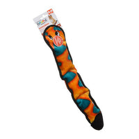 Thumbnail for Red & Yellow Squeaker Snake Dog Toy 3 Squeakers - 24