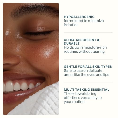Image 7 of Cliganic Face Towels XL Disposable Makeup Remover Soft Dry Wipes