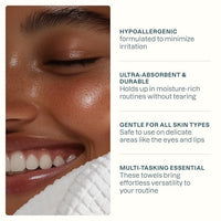 Thumbnail for Image 7 of Cliganic Face Towels XL Disposable Makeup Remover Soft Dry Wipes