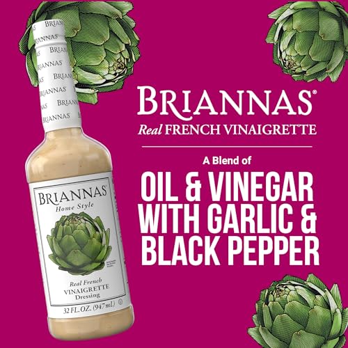 Image 3 of BRIANNAS Home Style Real French Vinaigrette Dressing 32 oz. Bottles - 2 Pack