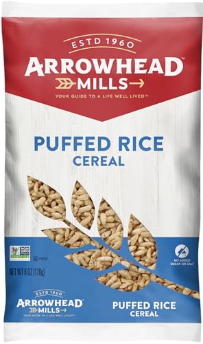 Image 1 of Default Title for the product Arrowhead Mills Puffed Rice Cereal, 6 oz Bag (Pack of 6)