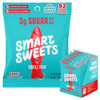Thumbnail for Image 1 of Default Title for the product SmartSweets Sweet Fish, Low Sugar Gummy Candy, 1.8oz Bags, 6 Pack