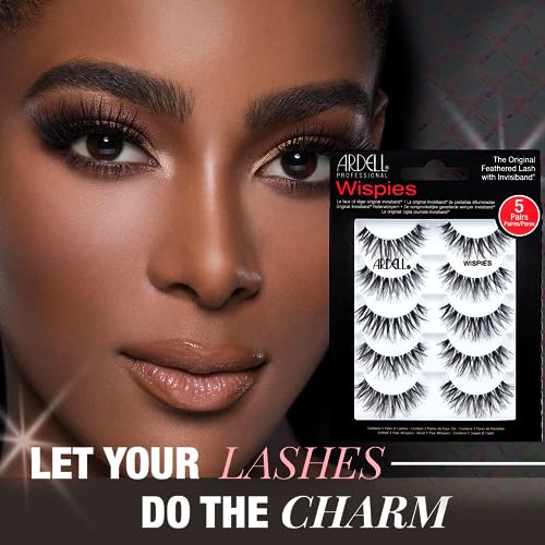 Image 3 of Ardell False Eyelashes Wispy Lashes, Black, 2 Pack