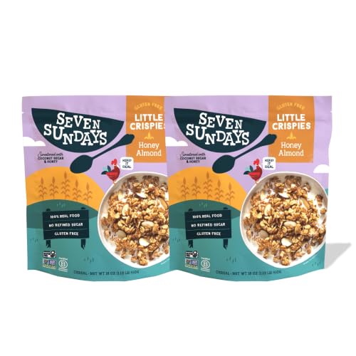 Image 1 of Default Title for the product Seven Sundays Little Crispies Cereal, Honey Almond, 18 oz Bags, 2pk