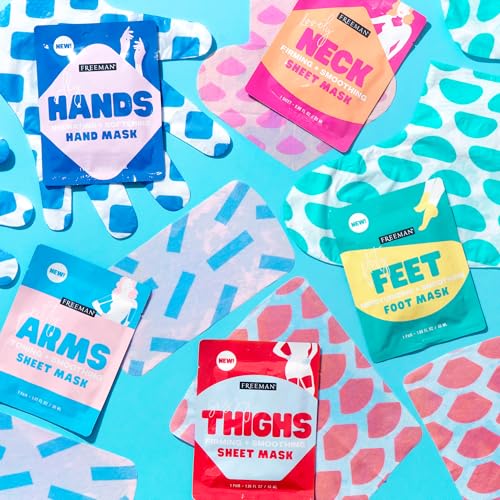 Image 7 of Freeman Foot Mask 2-Pack & Hand Mask 2-Pack, Moisturizing Socks & Gloves