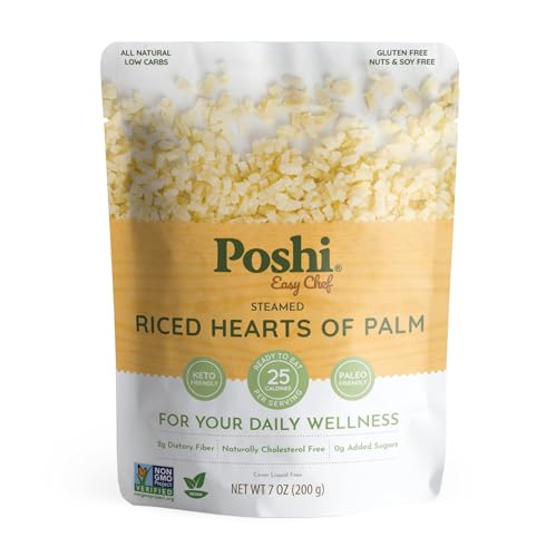 Image 1 of Default Title for the product Poshi Riced Heart Of Palm 7oz, 6 Pack