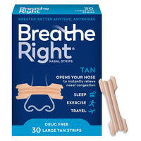 Thumbnail for Image 1 of Tan / 30 Count (Pack of 1) for the product Breathe Right Nasal Strips