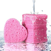 Thumbnail for Image 10 of Pink-Heart / 1 Count (Pack of 50) for the product GAINWELL Compressed Facial Sponges