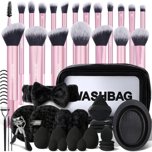 Image 4 of Pink for the product HGHDBT 57Pcs Makeup Brushes Set Professional with Case