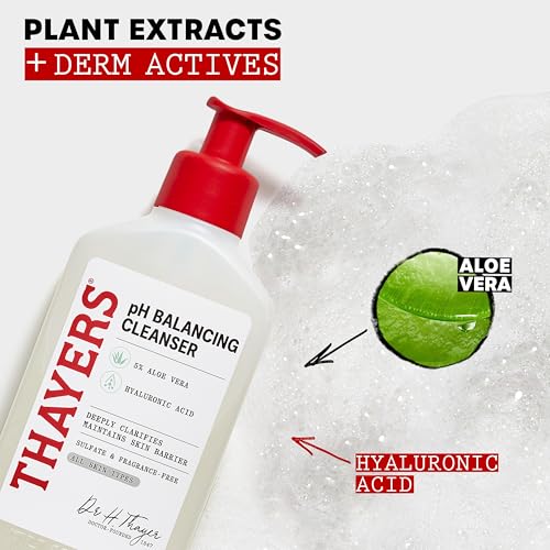 Image 5 of THAYERS pH Balancing Daily Cleanser, Face Wash with Aloe Vera, 8 FL Oz.