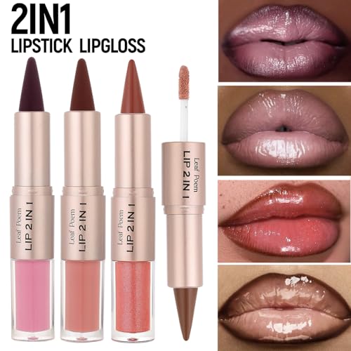 Image 27 of BAISEN DIARY 2-in-1 Double-Ended Matte Lip Liner & Lip Gloss Duo