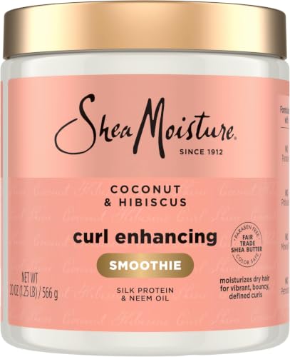 Image 4 of 20 Ounce (Pack of 12) / Coconut & Hibiscus for the product Shea Moisture Curl Enhancing Smoothie Hair Cream