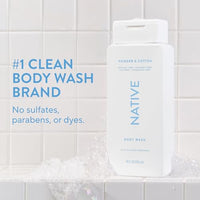 Thumbnail for Image 2 of Native Clean Body Wash for Women & Men, Powder & Cotton Scent, 18 fl oz
