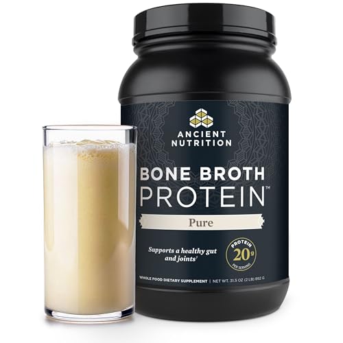 Image 1 of Default Title for the product Ancient Nutrition Grass Fed Bone Broth Protein Powder, Pure