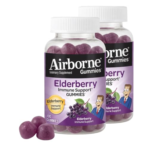 Image 3 of Gummy / 130 Count (Pack of 2) for the product Airborne Elderberry Immune Support Gummies