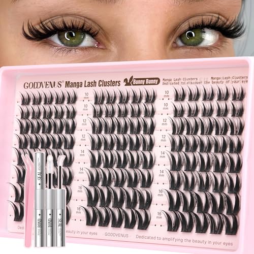 Image 7 of M-Bunny manga cluster kit for the product Goddvenus Manga Lash Clusters Natural Wispy Eyelash Extensions