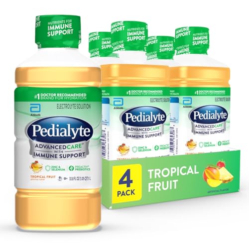 Image 3 of Tropical Fruit / 33.8 Fl Oz (Pack of 4) for the product Pedialyte AdvancedCare Electrolyte Drink