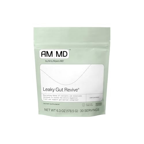 Image 2 of Unflavored / 6.3 Ounce (Pack of 1) for the product Amy Myers MD Leaky Gut Revive® Strawberry - Leaky Gut Repair 30 Servings