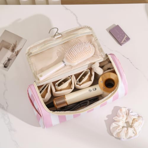 Image 4 of RSRSLEII Striped Hair Tools Travel Bag with Compartments