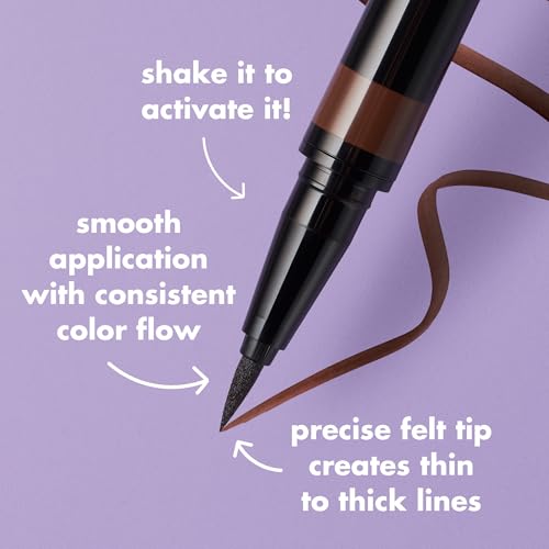 Image 4 of e.l.f. H2O Proof Eyeliner Pen, Felt Tip, Waterproof, Long-Lasting, High-Pigmented Liner, Vegan & Cruelty-Free