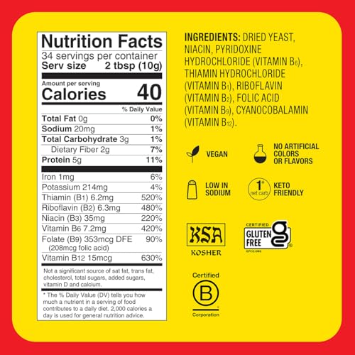 Image 2 of Bragg Premium Nutritional Yeast Seasoning - Original, 12 Ounce (Pack of 2)