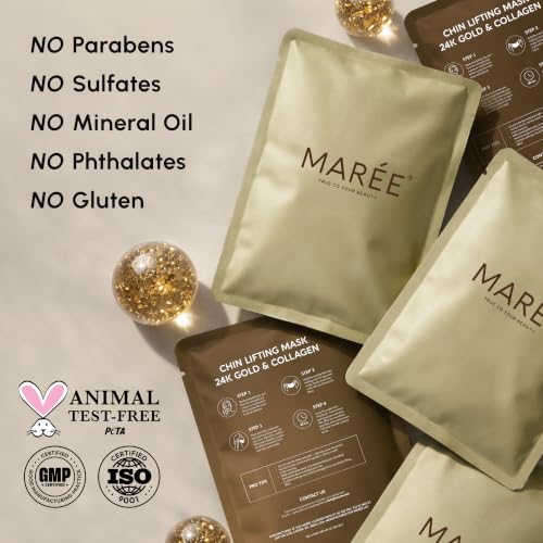 Image 7 of MAREE V Line Lifting Mask - 24K Gold Double Chin Lifting Mask 10 Ct