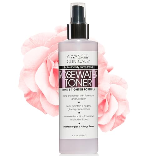 Image 1 of Default Title for the product Advanced Clinicals Collagen + Rosewater Facial Mist Toner 8 Fl Oz