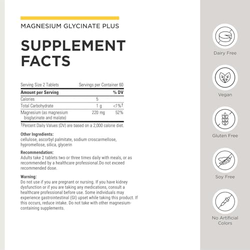 Image 3 of Integrative Therapeutics Magnesium Glycinate Plus, 120 Count